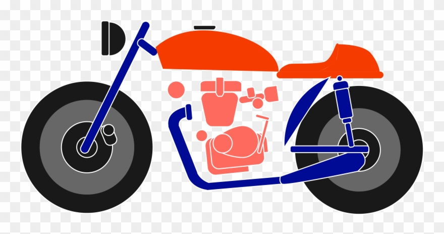 Colorido Transporte Hayley Motocicleta Png E Imagem - Motorcycle Clipart