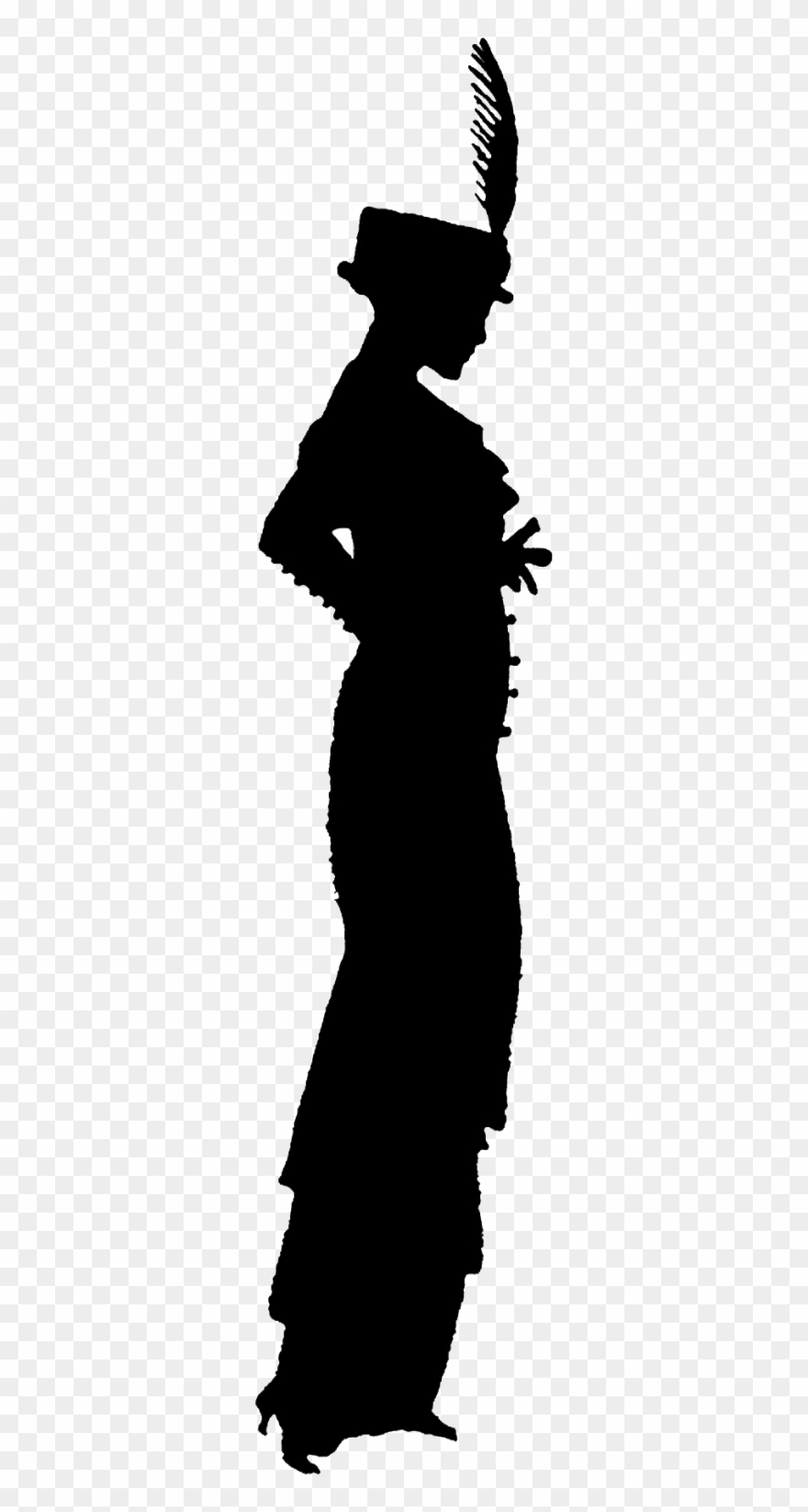 The Above Image Is A Png Format - Victorian Silhouette No Background Clipart