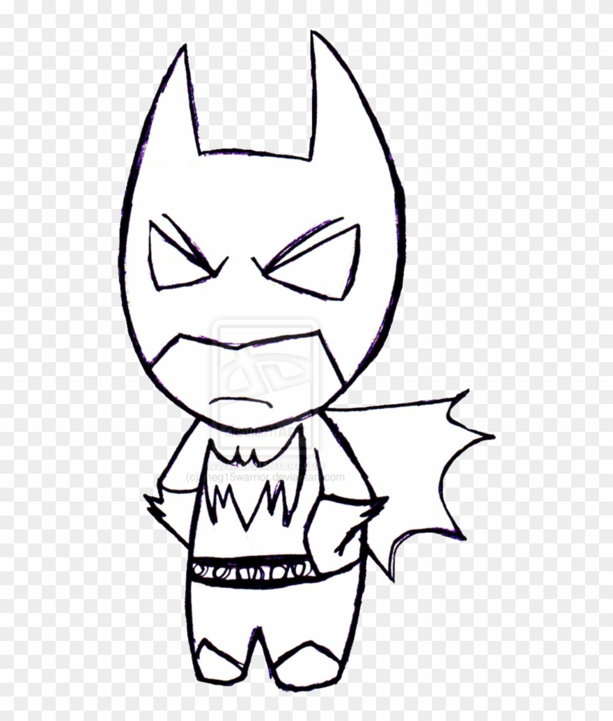 Free How To Draw A Chibi Panda Download Free Clip Art - Drawing Of Baby Batman - Png Download
