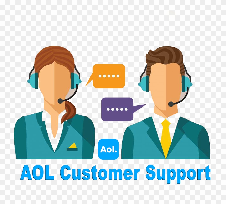Aol Customer Service Uk - Call Center Agents Infographic Clipart