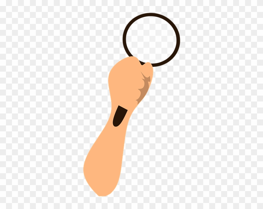 Magnifying Glass With Hand Png Clipart