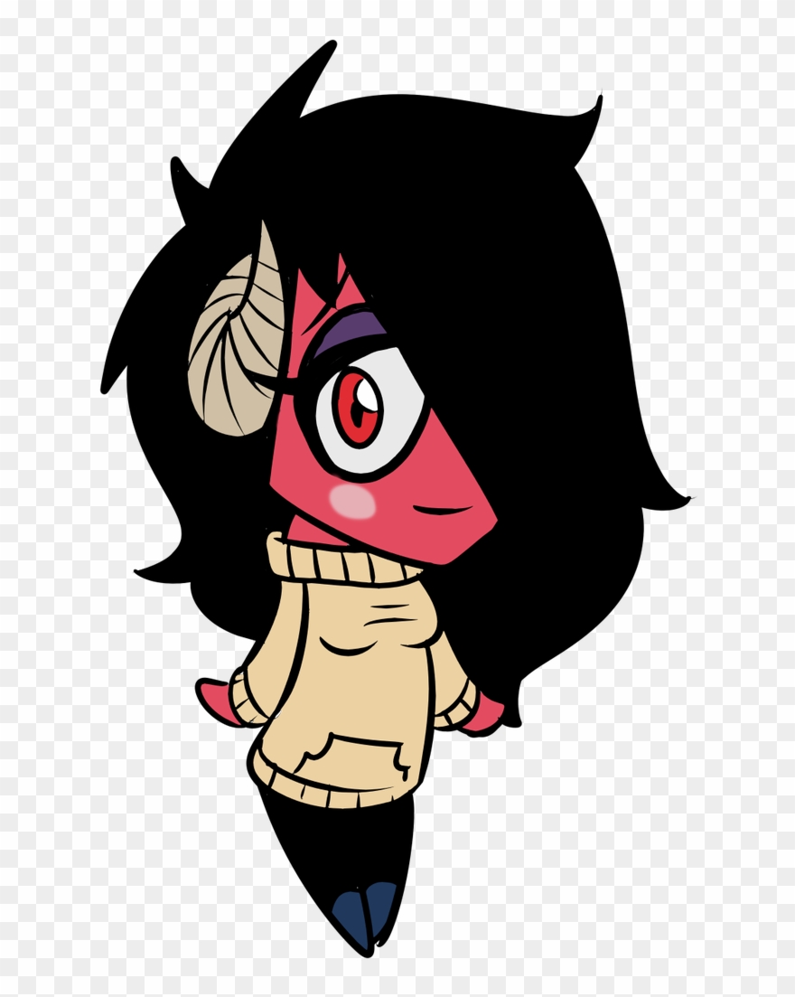 A Chibi Demon Girl - Cartoon Clipart