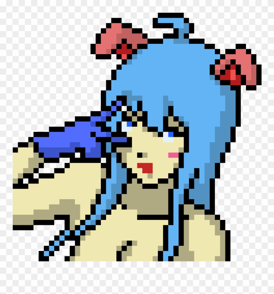 Anime Girl - Vector Graphics Clipart