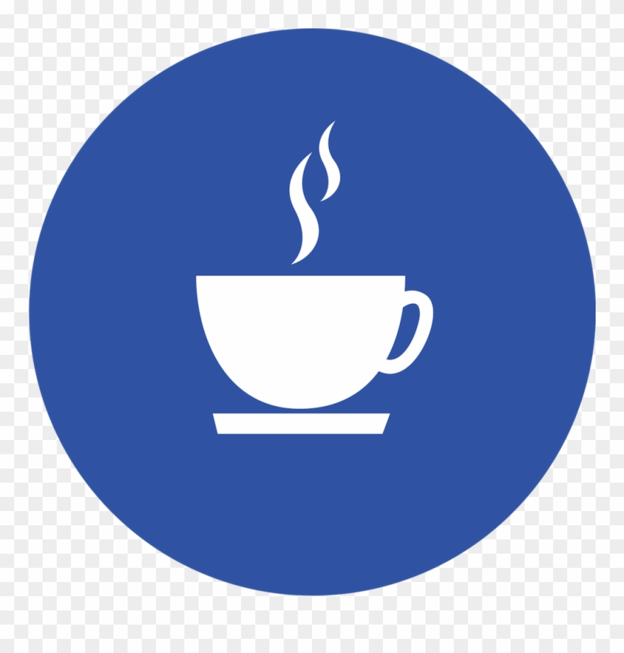 Kaffebar Icon - Notice Board Blue Background Icon Clipart