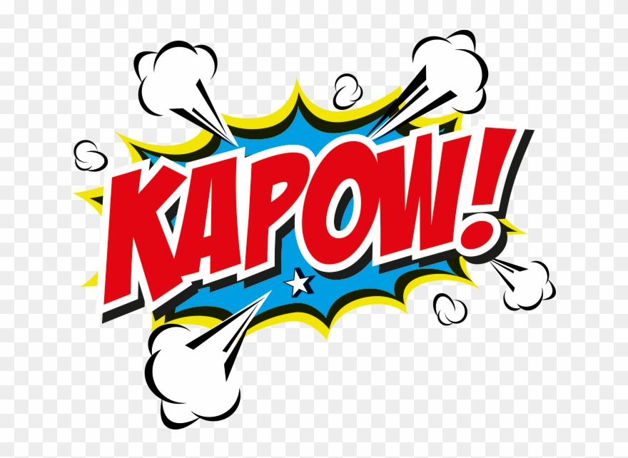 Giant Obstacles - Superhero Kapow Clipart