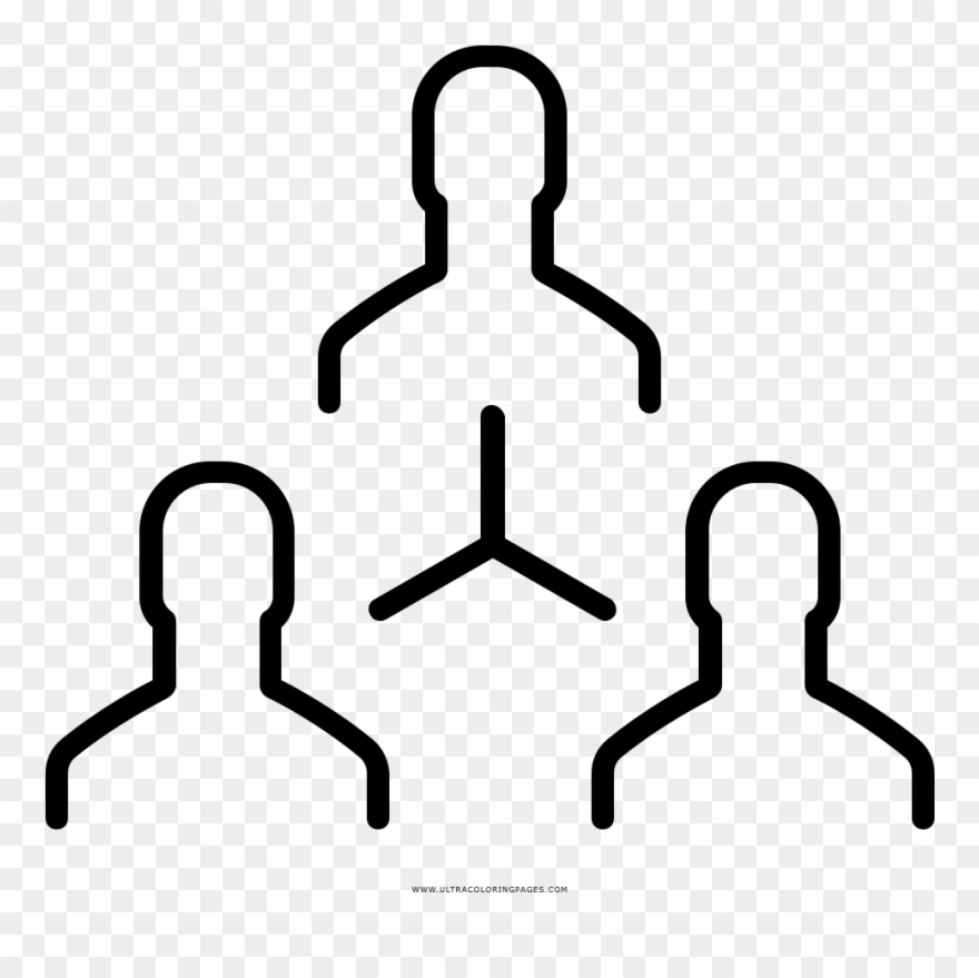 Teamwork Coloring Page - Icon Clipart