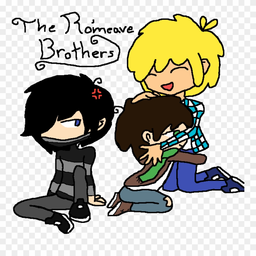 My Favorite Brothers - Cartoon Clipart