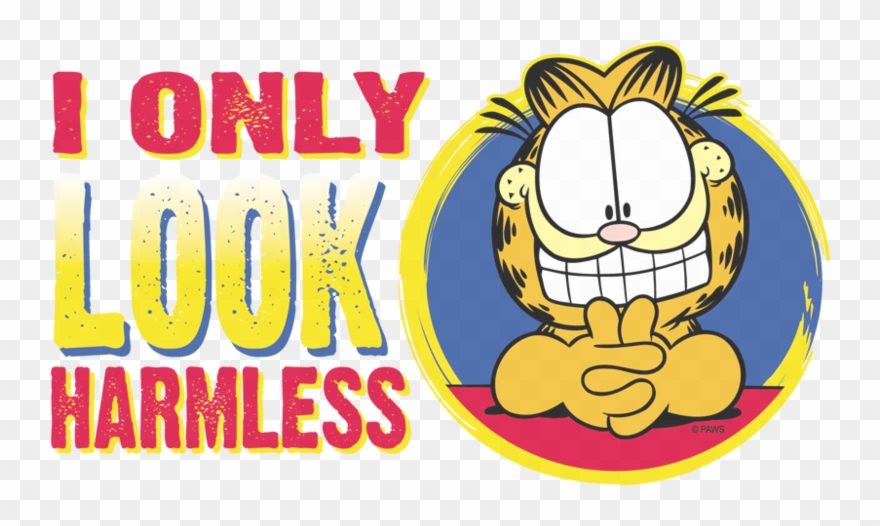 Garfield I Only Look Harmless Kid's T Shirt - Garfield Clipart