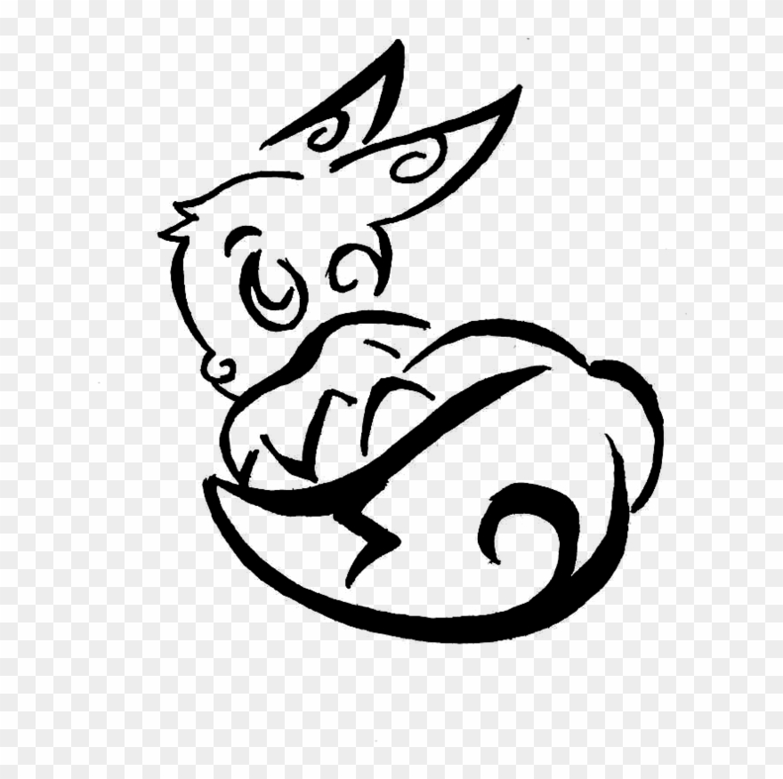 Clip Freeuse Library Ahri Drawing Tribal - Drawing - Png Download