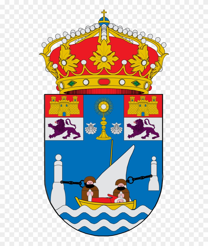 Escudo En La Fachada De La Biblioteca Municipal De - Escudo De Lobios Ourense Svg Clipart