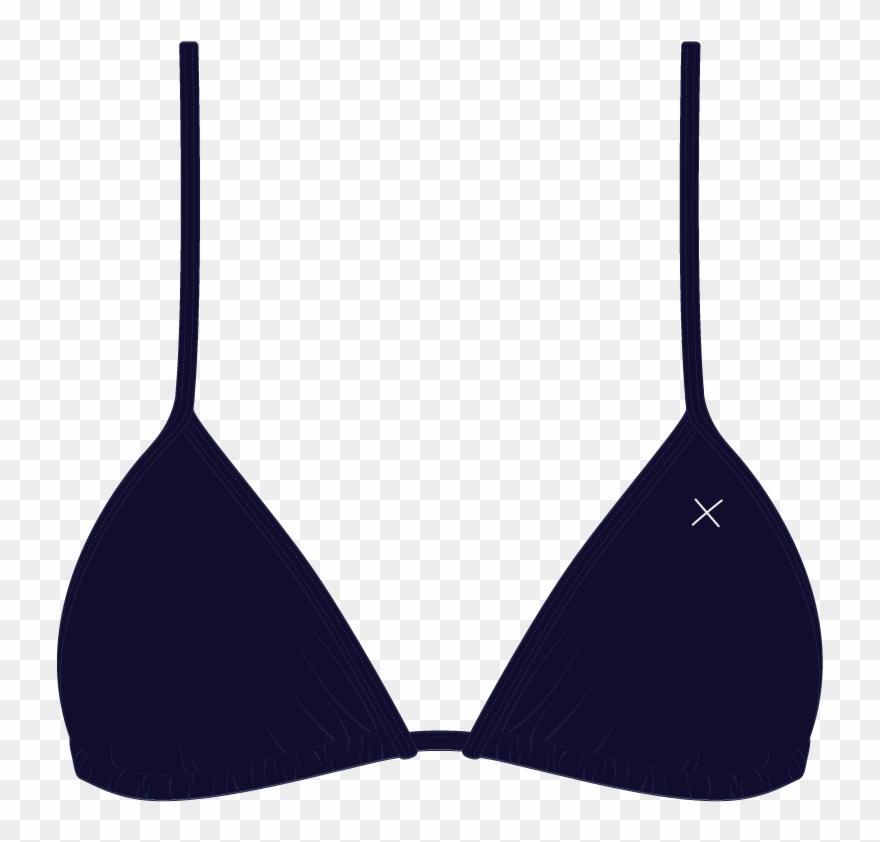 Malibu Blue Bikini Top Ii - Bathing Suit With The X Clipart