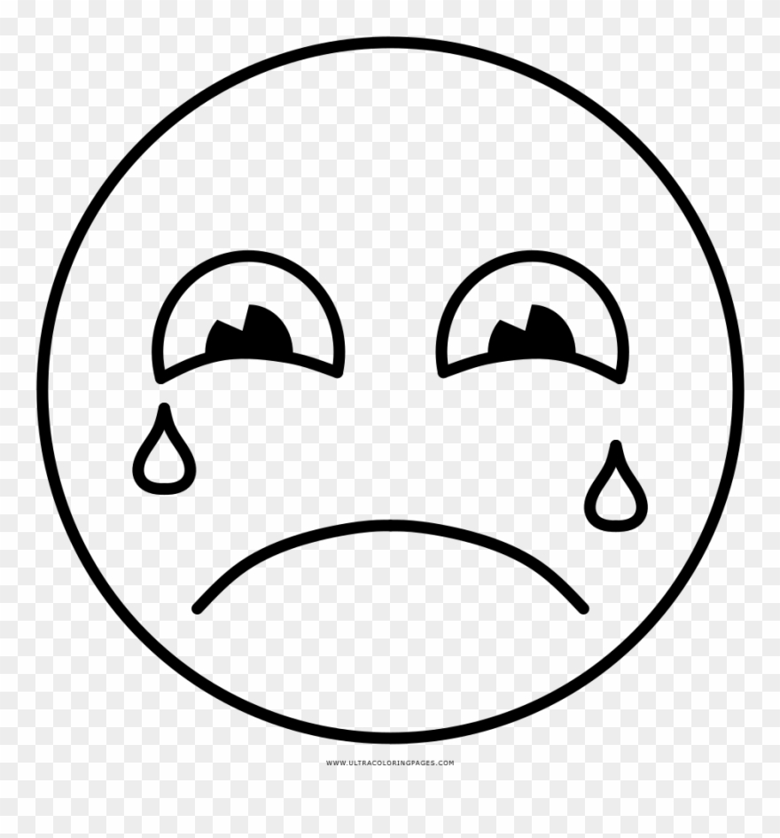 Crying Coloring Page Ultra Coloring Pages - Emoticones Llorando Para Colorear Clipart