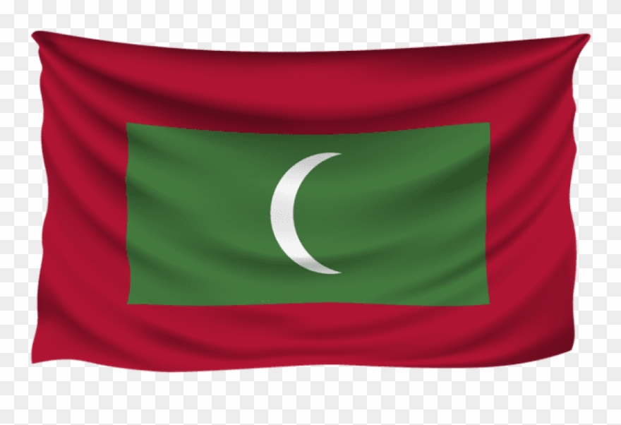 Download Maldives Wrinkled Flag Clipart Png Photo - Maldivian Flag Png Transparent Png