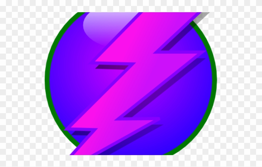 Electricity Clipart Lightning Strike - Circle - Png Download