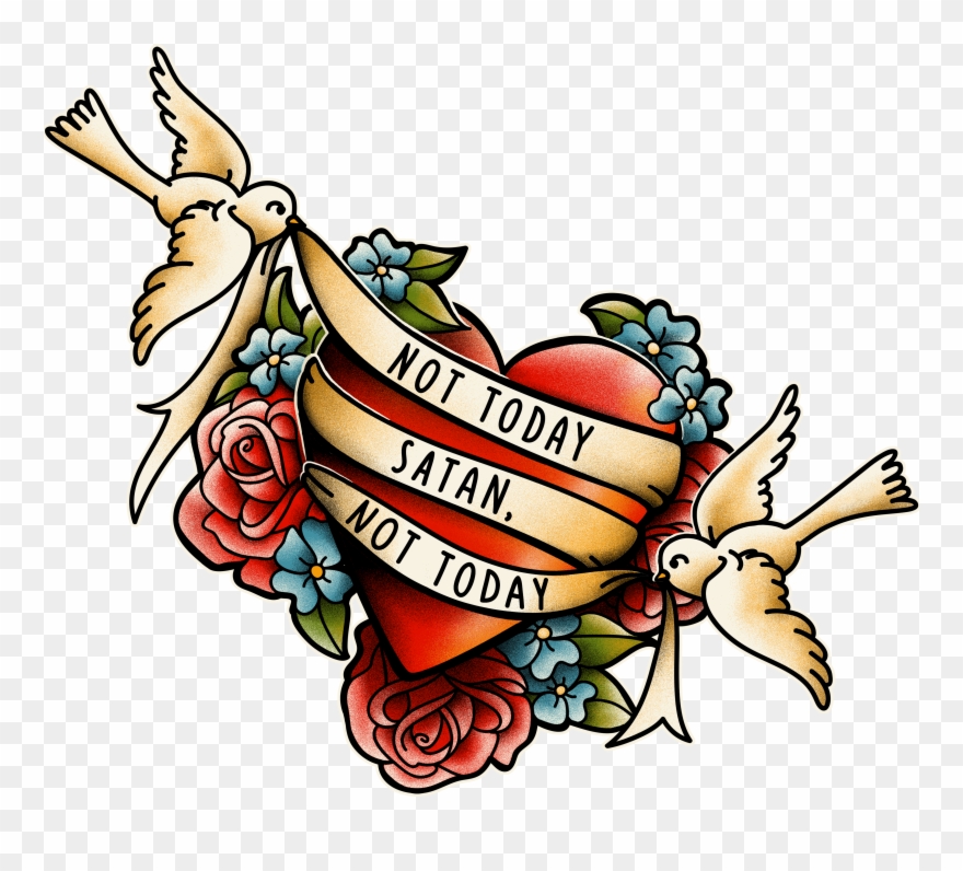 Get It On A Tee For $10 Or 50% Off On Everything Else - Not Today Satan Tattoo Clipart