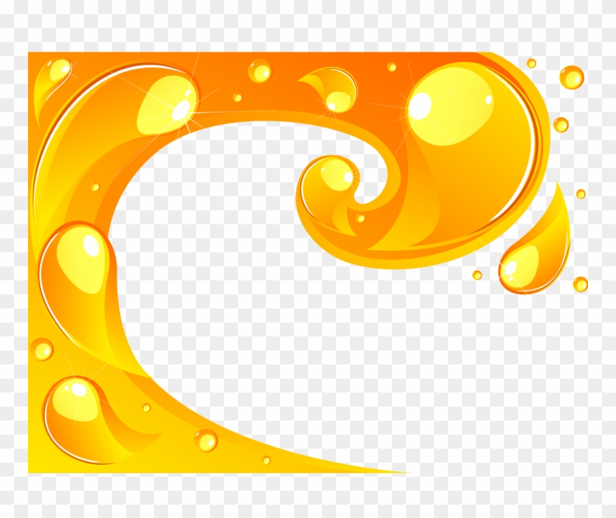 Liquid Yellow Drop Oil - Liquid Clipart