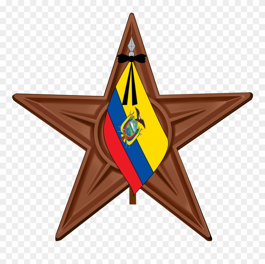Ecuador Barnstar Flag Mourn - Barnstar Clipart
