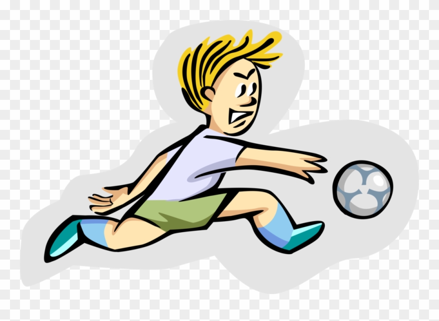 Vector Illustration Of Sport Of Soccer Football Player Clipart