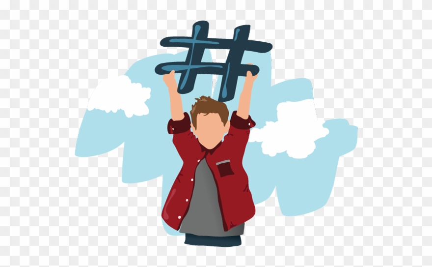Hashtag Activism Doesn't Last - Cartoon Clipart