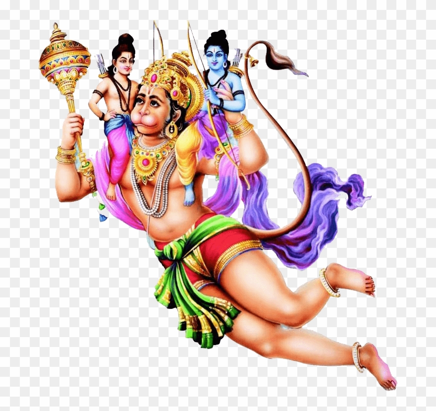 Hanuman Flying - Hanumaan Png Clipart