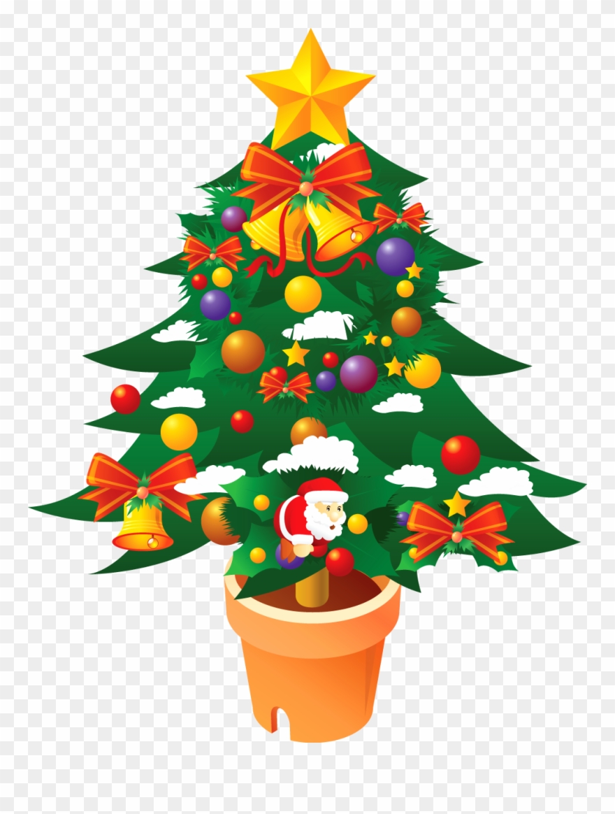 Christmas Tree Clipart Png - Merry Christmas 2018 Wishes Transparent Png