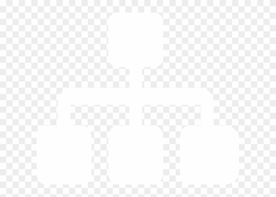 System Integration Icon - Flow Chart White Icon Clipart