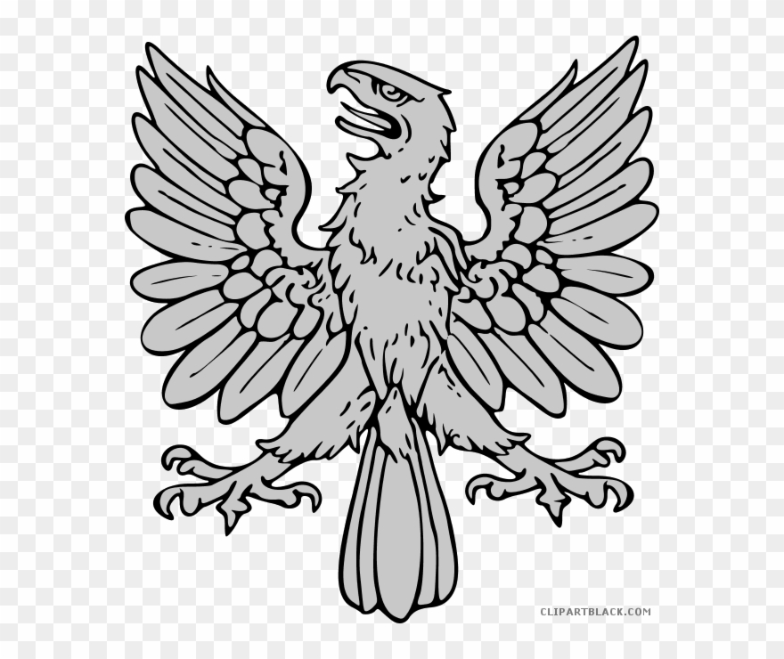 Small Clipart Eagle - Medieval Coat Of Arms Eagle - Png Download