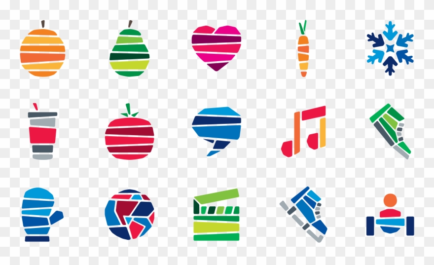 A Playful Graphic System Was Designed To Enhance The Clipart