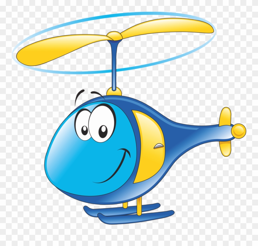 Helicopter - Medio De Transporte Aereo Animado Clipart