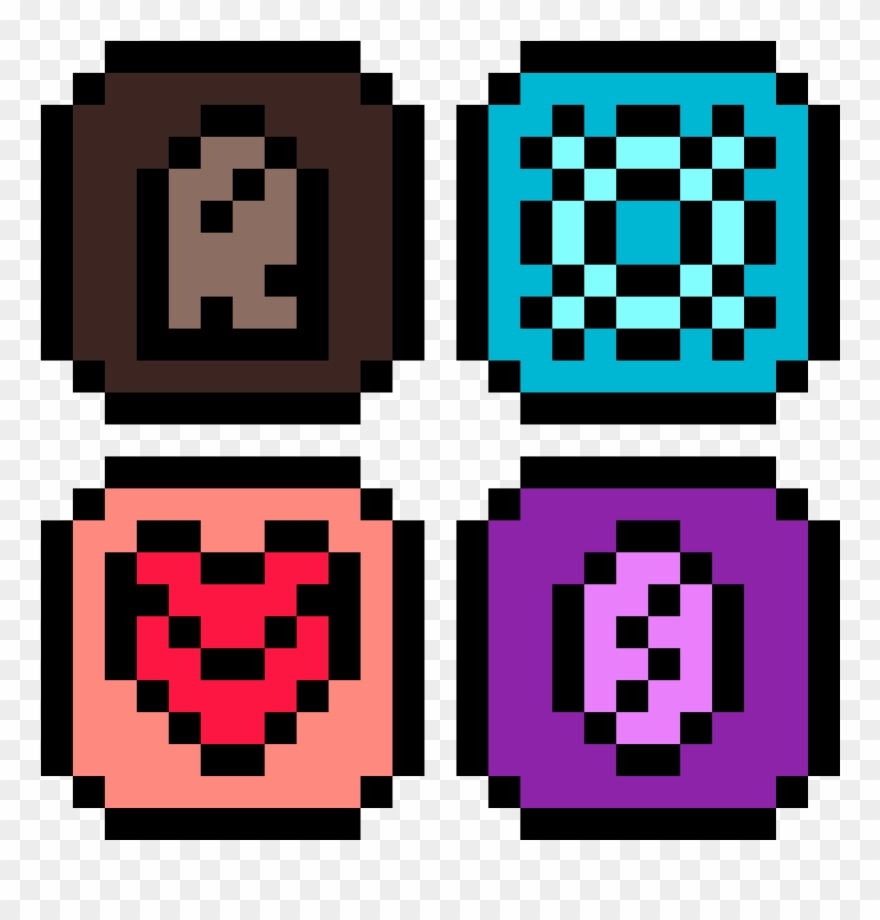 Fortitude, Solitude, Compassion, And Vanity - Dibujos De Pixeles Emojis Clipart