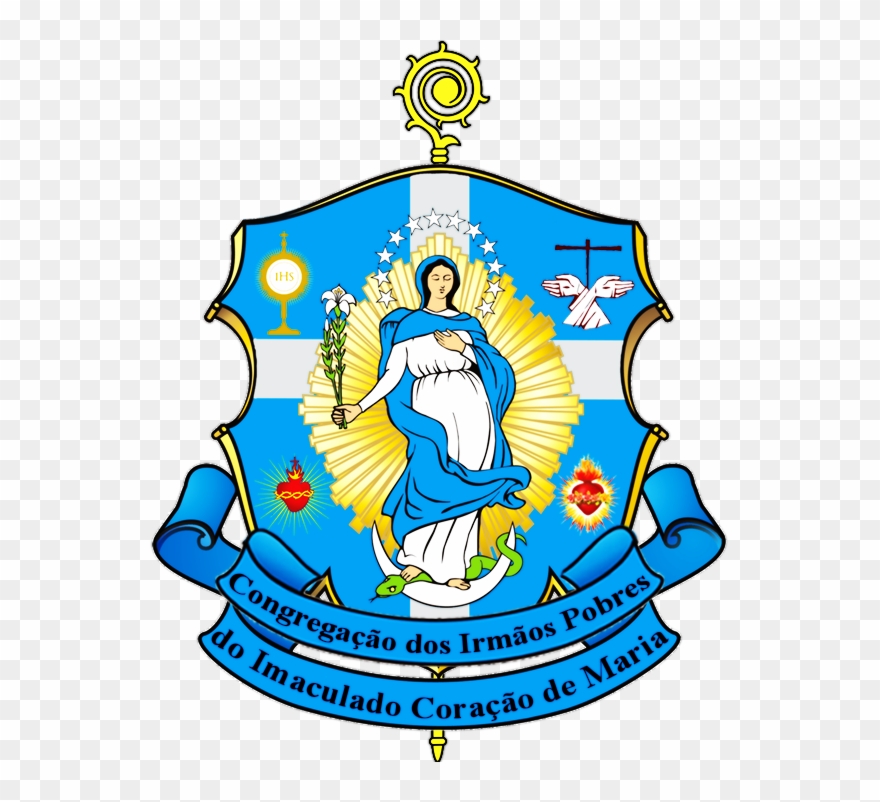 Brasão Da Congregação Dos Irmãos Pobres Do Imaculadocoração - God Clipart