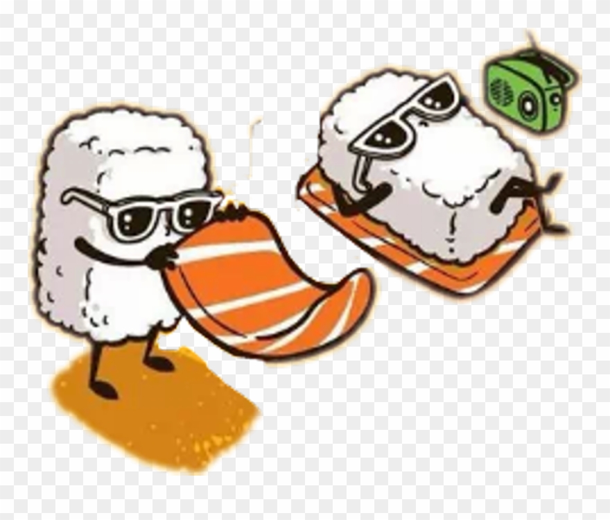 Cartoon Sushi Clipart