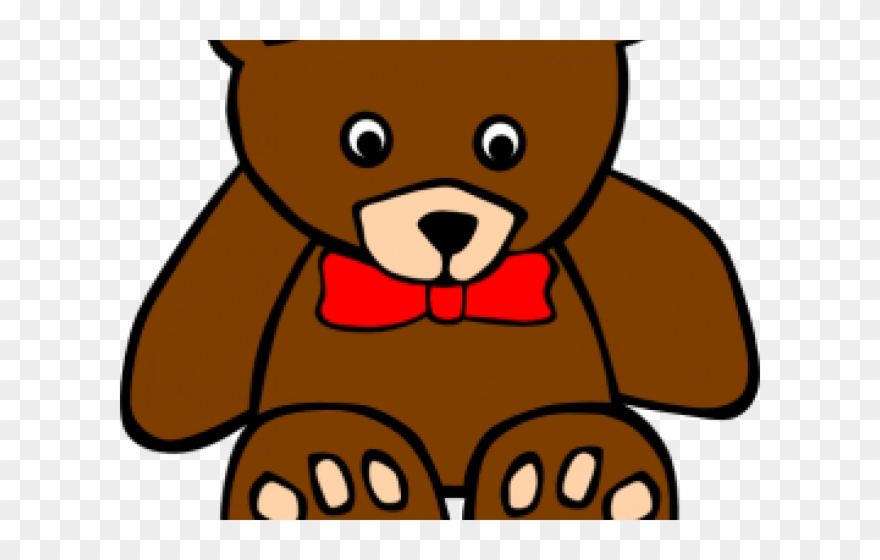 Brown Bear Clipart Border - Red Teddy Bear Clipart - Png Download