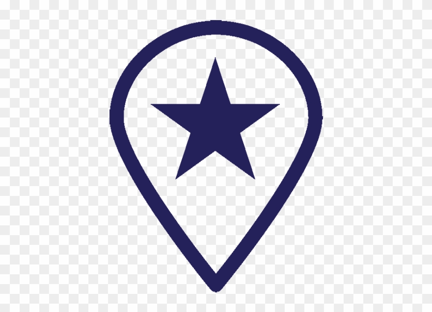 Locally Owned - Black Star In Circle Logo Clipart