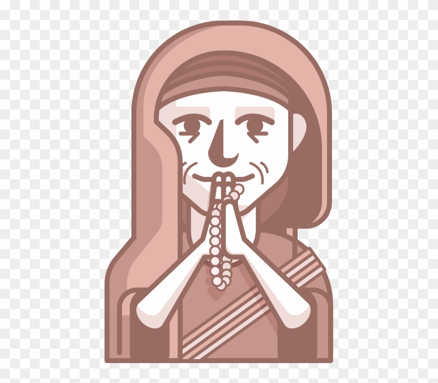 Mother Teresa - Illustration Clipart