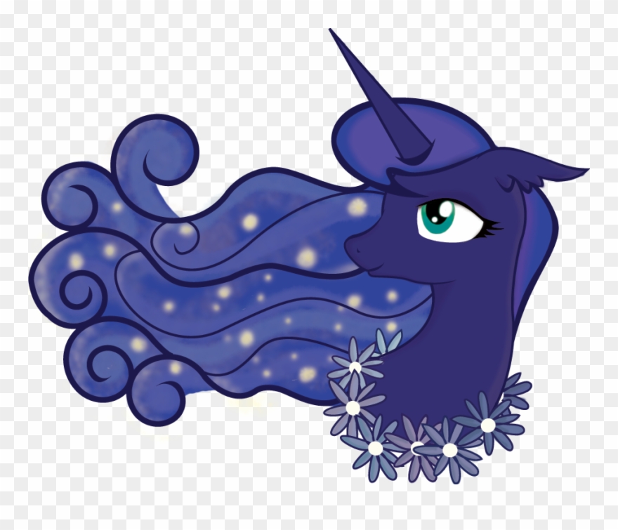 Lionsca, Bust, Ethereal Mane, Flower, Galaxy Mane, - Cartoon Clipart