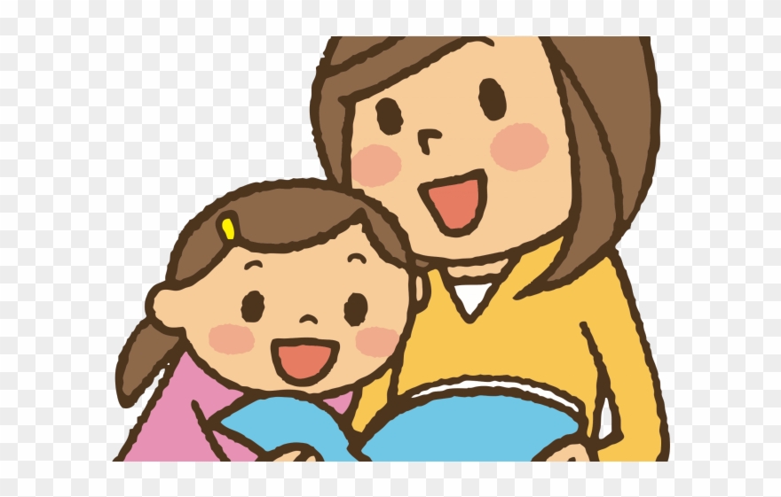 Cuddle Clipart Read - Clipart Reading - Png Download