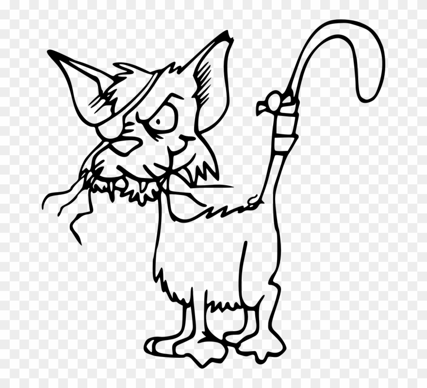 Cat, Fight, Injured, Animal, Bandage, Feline, Domestic - Cat Clip Art - Png Download