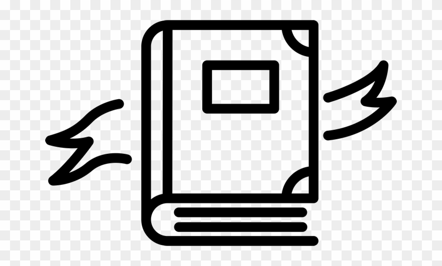 Ancient Book Rubber Stamp Clipart