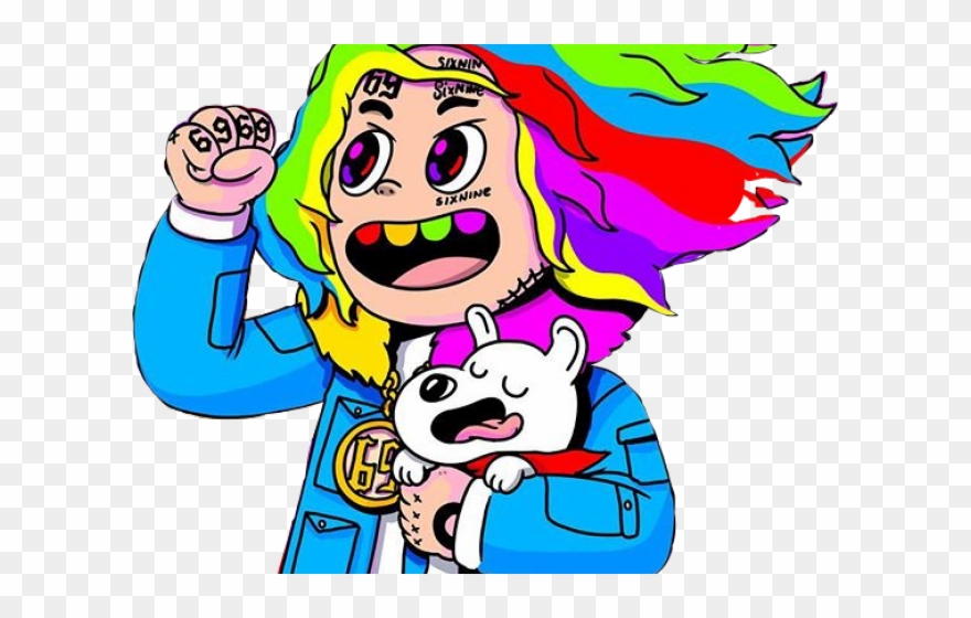 Profile Clipart Svg - 6ix9ine Cartoon - Png Download