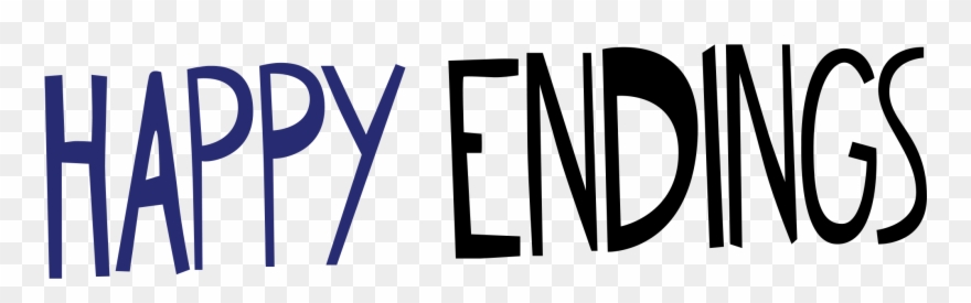Open - Happy Endings Text Clipart
