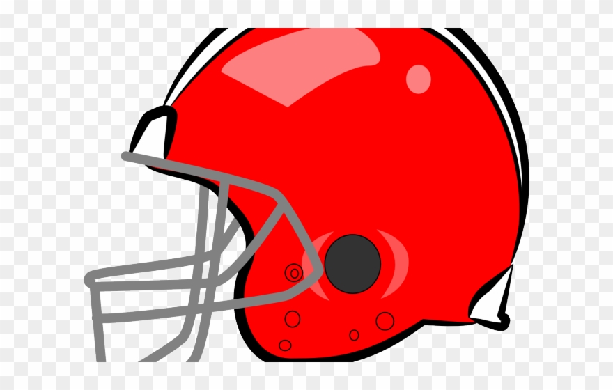 Red Clipart Football - Red Football Helmet Clip Art - Png Download