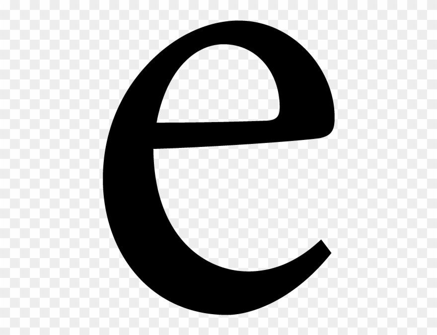 Letter E Png - Crescent Clipart