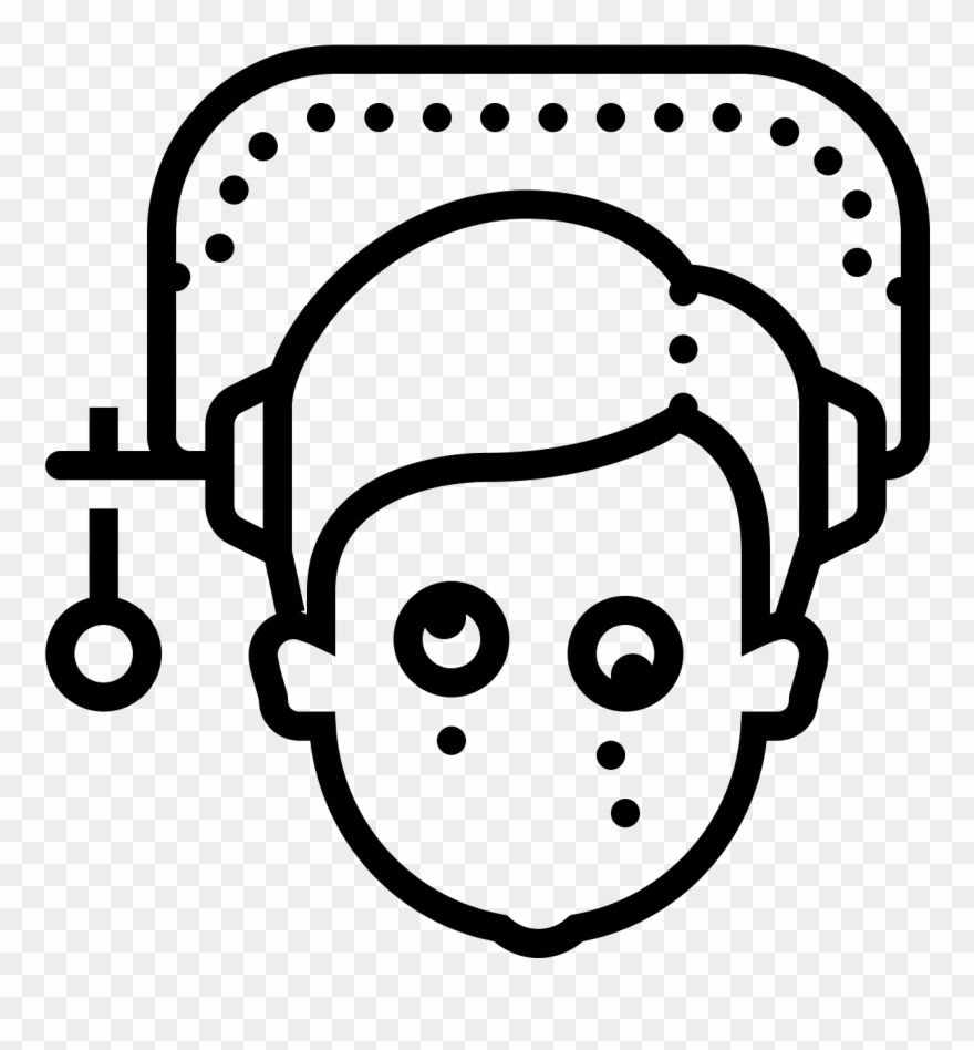 This Icon Shows A Human Face, Most Likely A Male - Icon Clipart