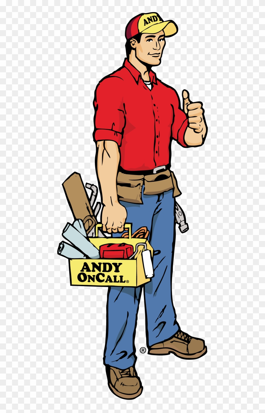 Handyman Clipart Serviceman - Andy On Call - Png Download