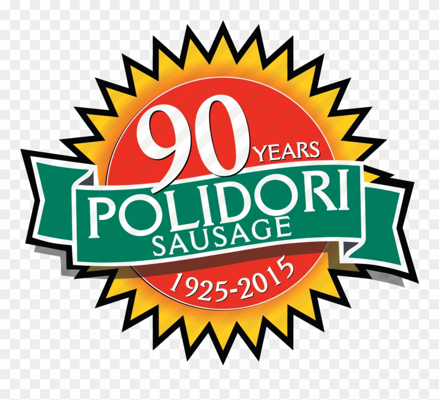 Polidori Sausage Logo 90 Years Graphic Final - ทุเรียน การ์ตูน น่า รัก ๆ Clipart