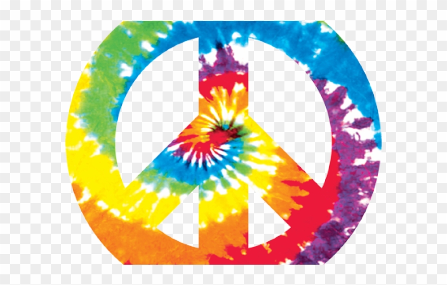 Peace Sign Clipart Tie Dye - Peace Symbol Tie Dye - Png Download
