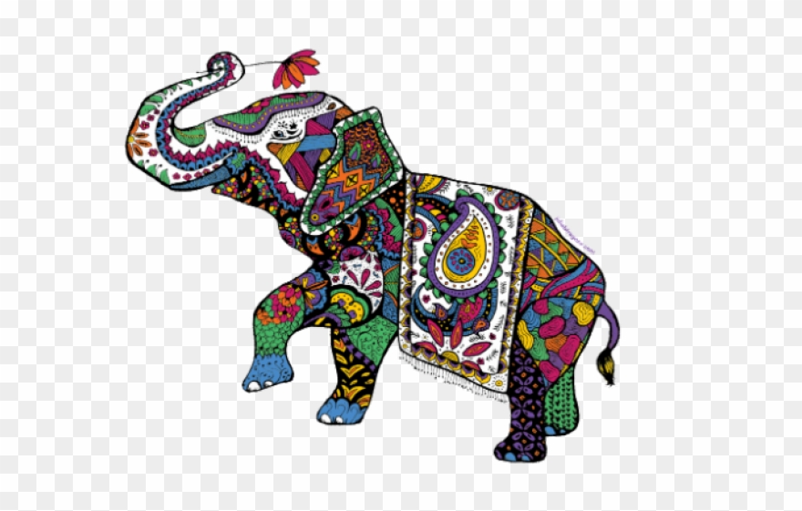 Indian Elephant Clipart Transparent - Png Download
