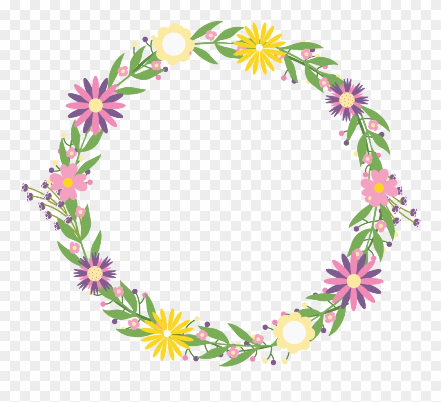 Http - //d - Top4top - Net/p 4008ldd31 Flower Crowns - اطارات ورد بصيغة Png Clipart