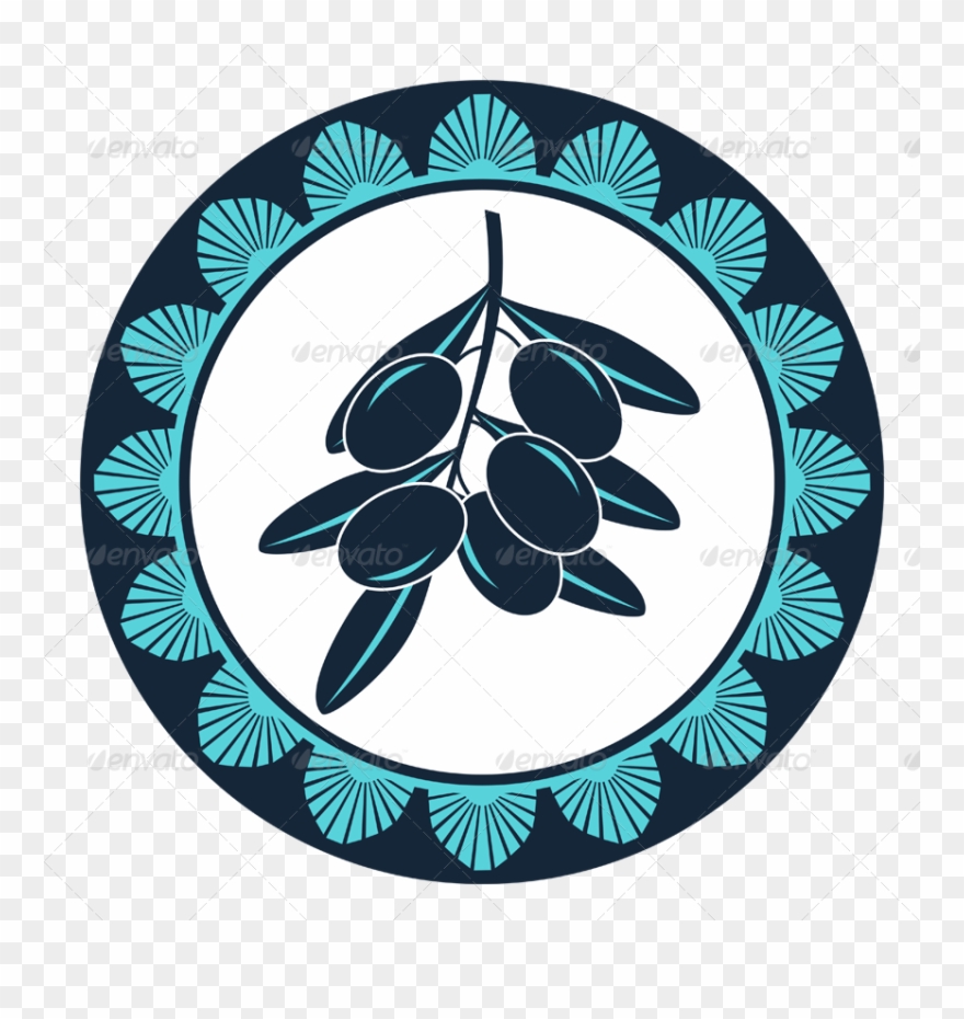 Greek Emblems Images/01 Badge Greek Emblems Images/01a - Greek Fig Tree Emblem Clipart